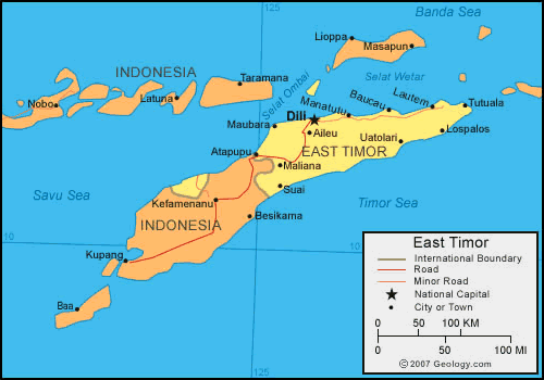 haritasi dogu Timor